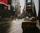 Photorealist paintings made from images taken by the artist from trips made to the city over the last three years. These images record the vibrant colours and exciting pace of city life.